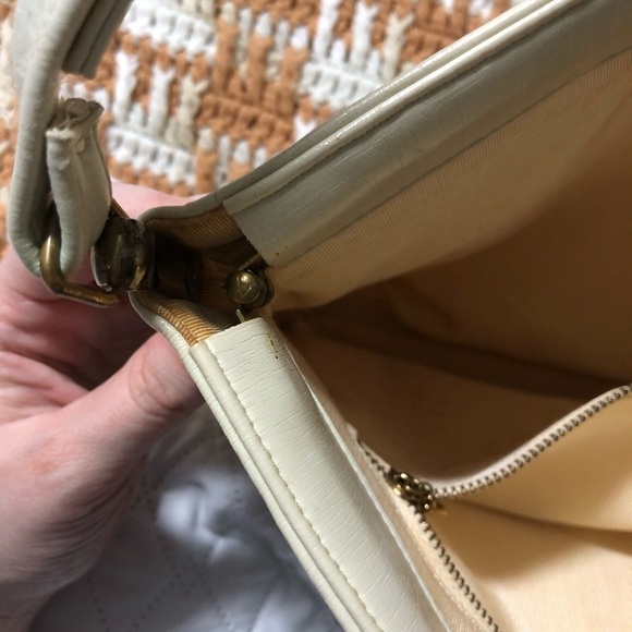 Vintage Coblentz Original Cream Leather Shoulder Bag - Picture 8 of 10